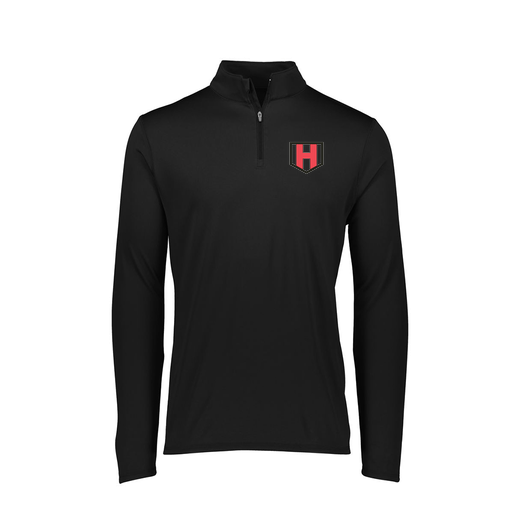 [FTLQFLBK-FAXS-LOGO1] Decker Women's Flex-Lite 1/4 Zip Shirt (Female Adult XS, Black, Logo 1)