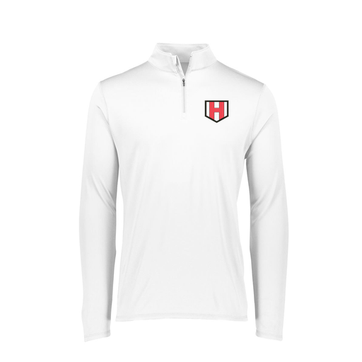 [FTLQFLWH-FAXS-LOGO1] Decker Women's Flex-Lite 1/4 Zip Shirt (Female Adult XS, White, Logo 1)
