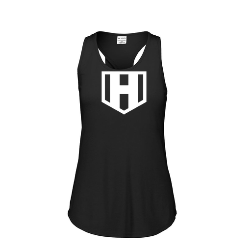 [3078.K94.S-LOGO2] Ladies Tri Blend Tank Top (Female Adult S, Black, Logo 2)
