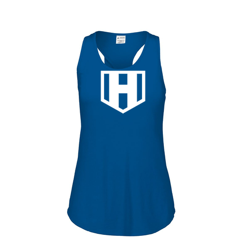 [3078.U55.S-LOGO2] Ladies Tri Blend Tank Top (Female Adult S, Royal, Logo 2)