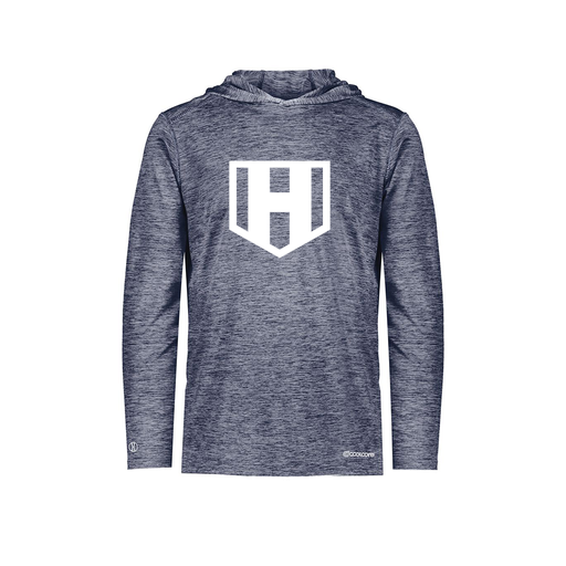 [FOLHCGNV-AS-LOGO2] Men's Charge Hoodie (Adult S, Navy, Logo 2)