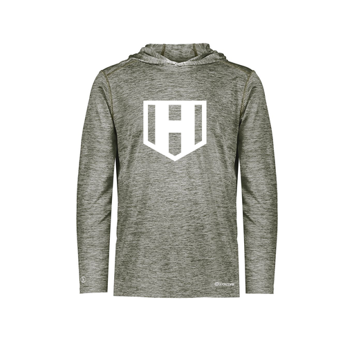 [FOLHCGGY-AS-LOGO2] Men's Charge Hoodie (Adult S, Gray, Logo 2)