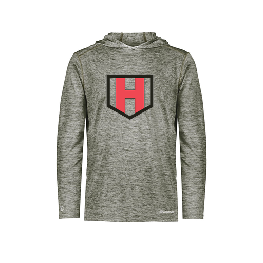 [FOLHCGGY-YS-LOGO1] Decker Youth Charge Hoodie (Youth S, Gray, Logo 1)