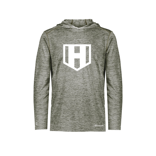 [FOLHCGGY-YS-LOGO2] Decker Youth Charge Hoodie (Youth S, Gray, Logo 2)