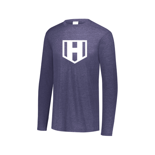 [3075.U22.XS-LOGO2] Men's LS Ultra-blend T-Shirt (Adult XS, Navy, Logo 2)