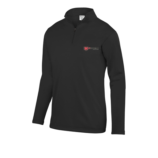 [FOLQFFBK-AS-LOGO3] Decker Men's FlexFleece 1/4 Zip (Adult S, Black, Logo 3)