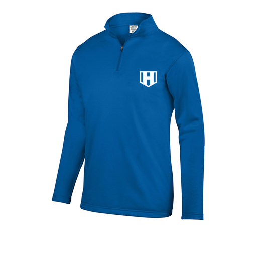 [FOLQFFRY-YS-LOGO2] Decker Youth FlexFleece 1/4 Zip (Youth S, Royal, Logo 2)
