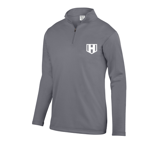 [5508.059.S-LOGO2] Youth FlexFleece 1/4 Zip (Youth S, Gray, Logo 2)