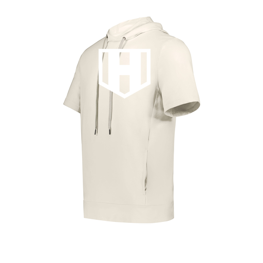[222605-WHT-YS-LOGO2] YOUTH VENTURA SOFT KNIT SHORT SLEEVE HOODIE (Youth S, White, Logo 2)